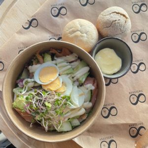 Salade gerookte zalm