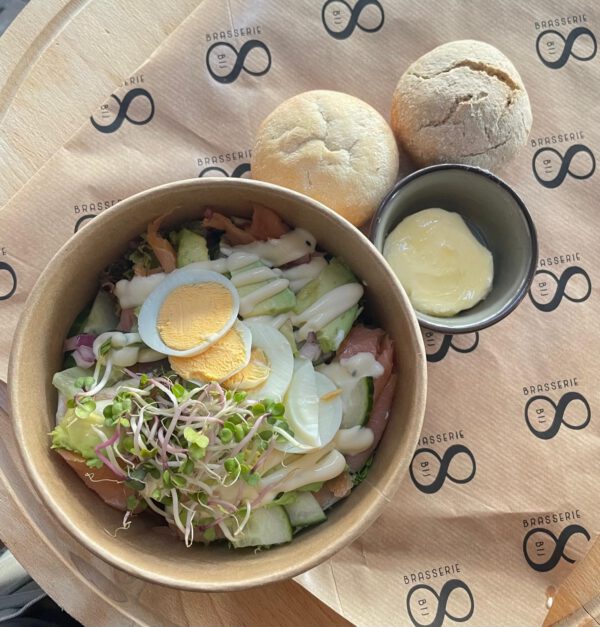 Salade gerookte zalm